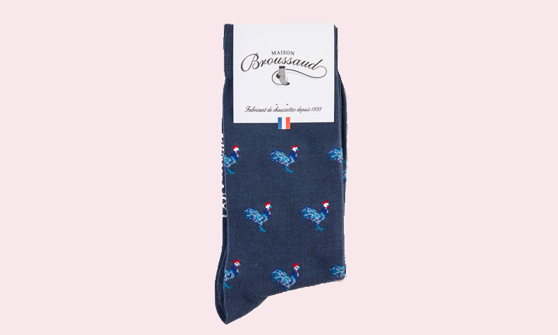 Chaussettes femme Marinière Rouge - Made in France - Cocorico